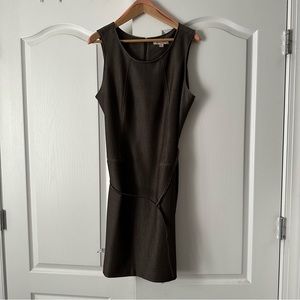 Brown Sleeveless Belted Dress size 14